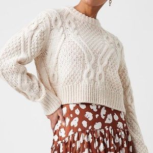 NWT French Connection Cable Knit Sweater!